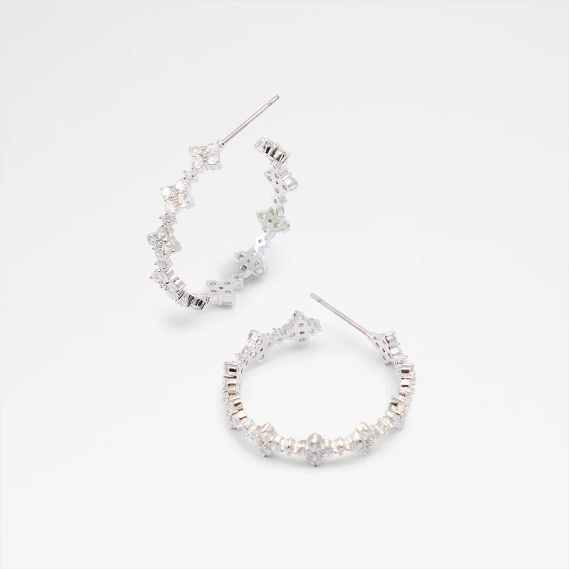 ALDO ELBAVER Embellished Hoop Earrings